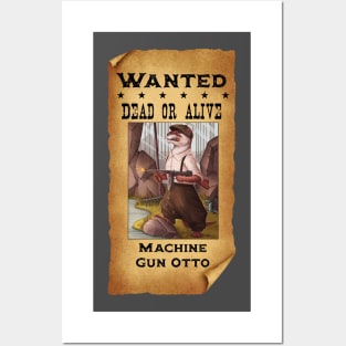 Machinegun Otto Otter Gangster Posters and Art